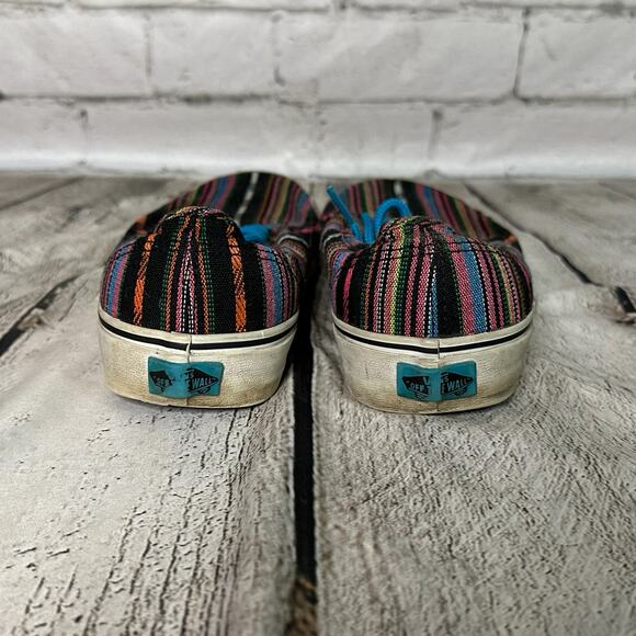 Vans Men’s or Women’s Colorful Striped Sneakers, Size 8, Pre-owned - Picture 3 of 8